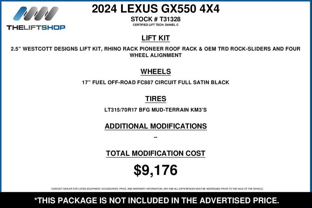 used 2024 Lexus GX 550 car, priced at $92,666