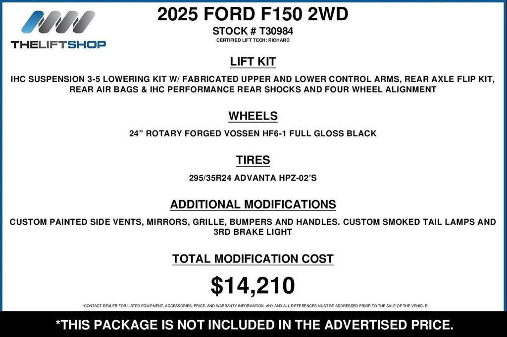 used 2025 Ford F-150 car, priced at $61,200