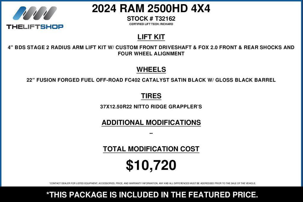 used 2024 Ram 2500 car, priced at $85,710