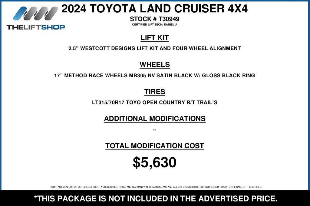 used 2024 Toyota Land Cruiser car, priced at $75,420