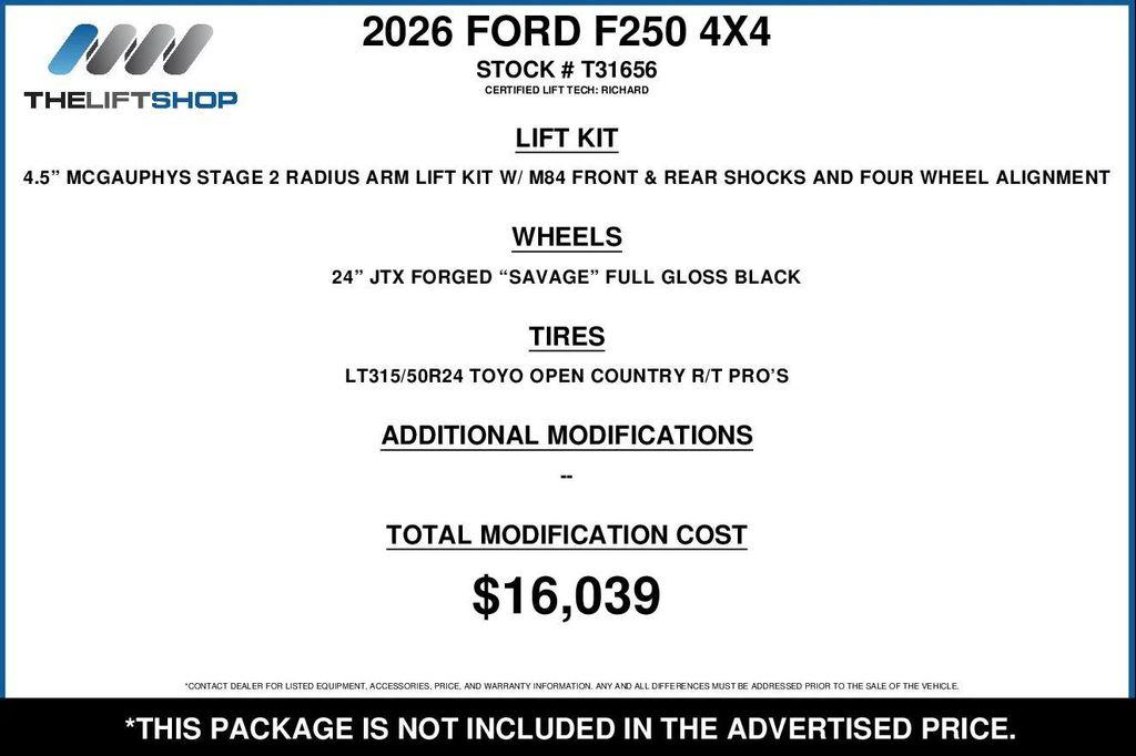 used 2026 Ford F-250 car, priced at $119,929