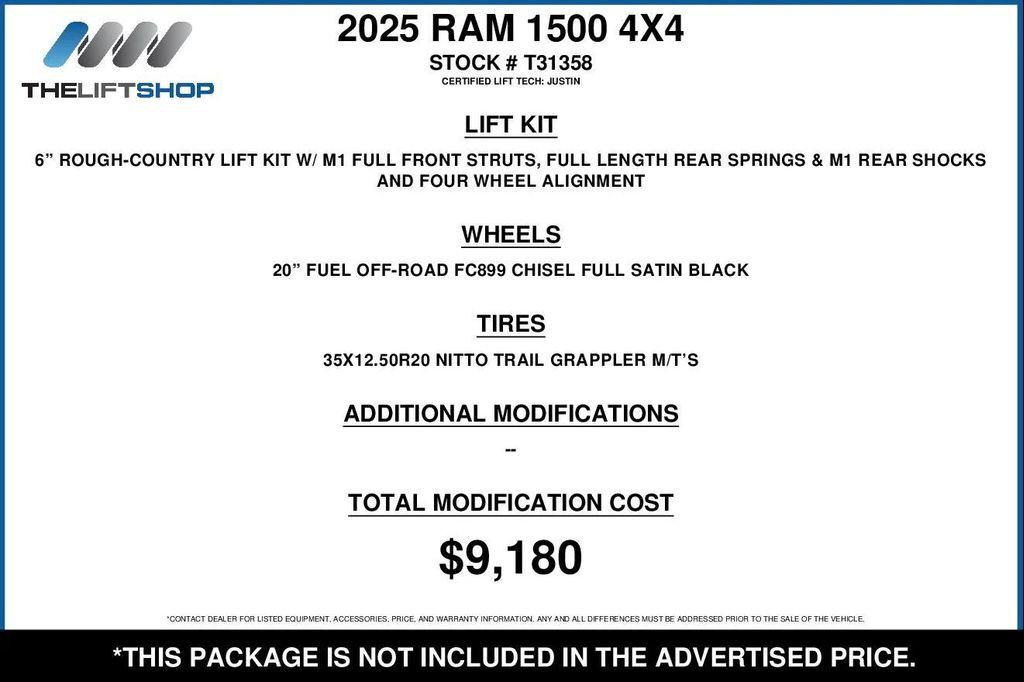 used 2025 Ram 1500 car, priced at $64,970