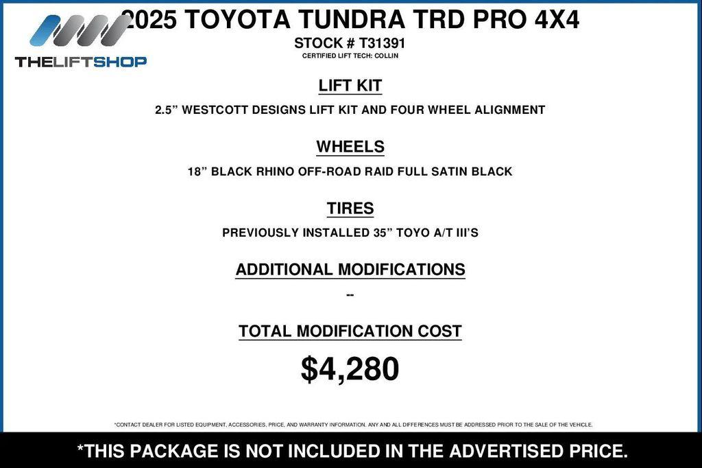 used 2025 Toyota Tundra Hybrid car, priced at $79,270
