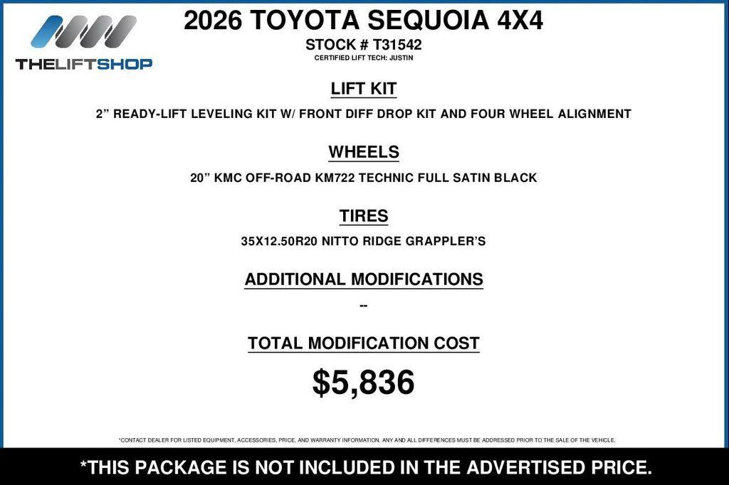 used 2026 Toyota Sequoia car, priced at $97,586