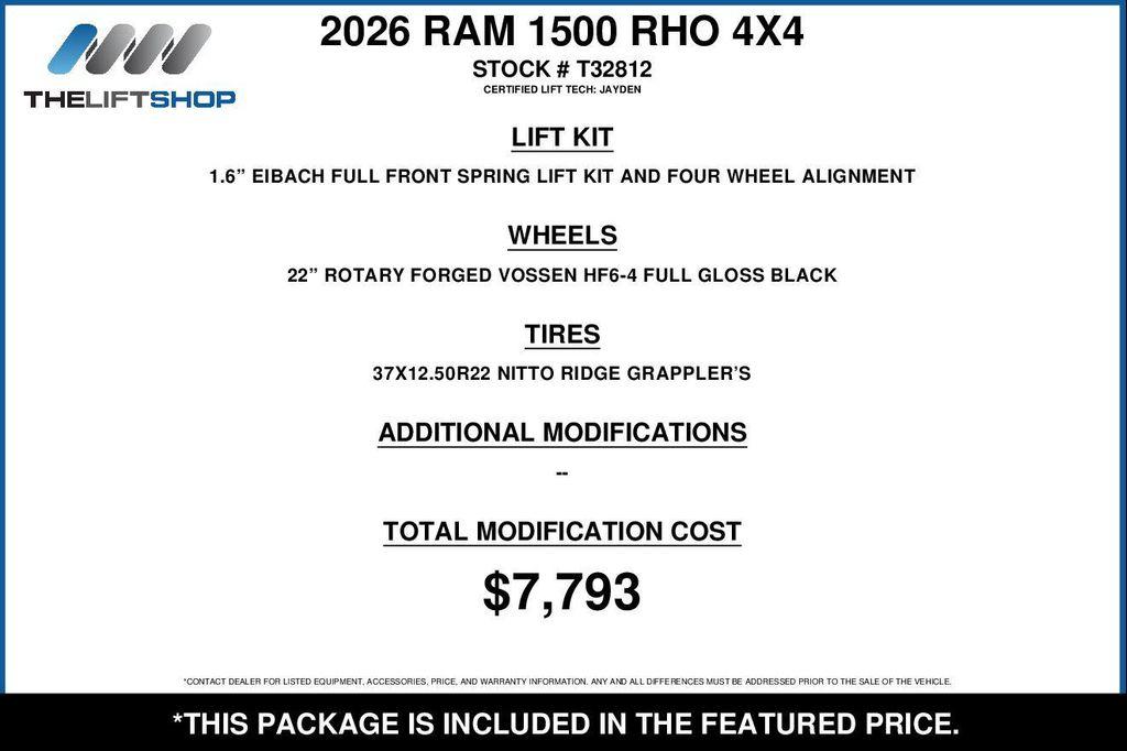 used 2026 Ram 1500 car, priced at $89,783