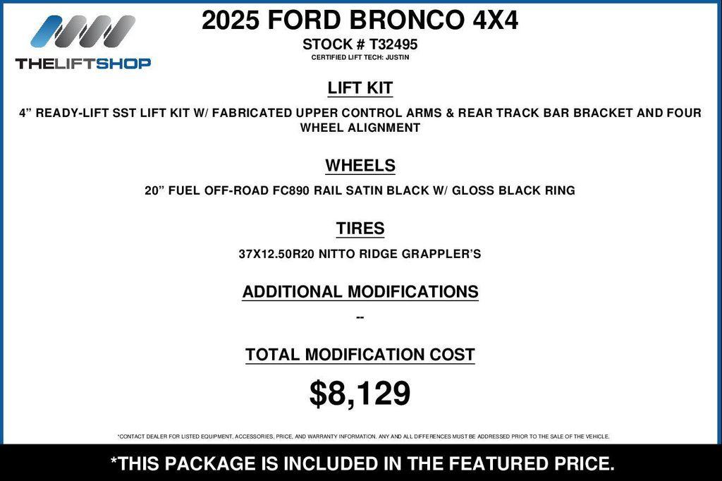 used 2025 Ford Bronco car, priced at $65,919