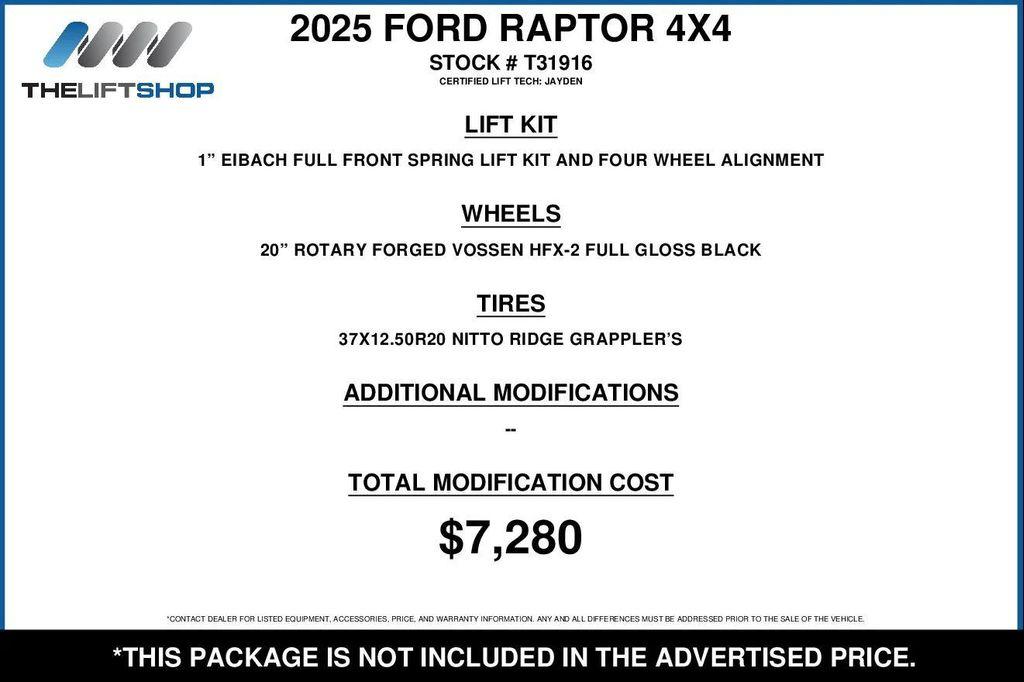 used 2025 Ford F-150 car, priced at $94,870