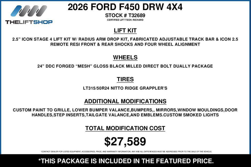 used 2026 Ford F-450 car, priced at $154,579