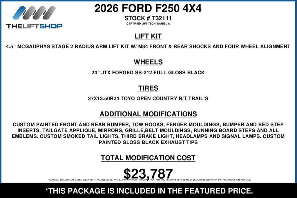 used 2026 Ford F-250 car, priced at $124,777