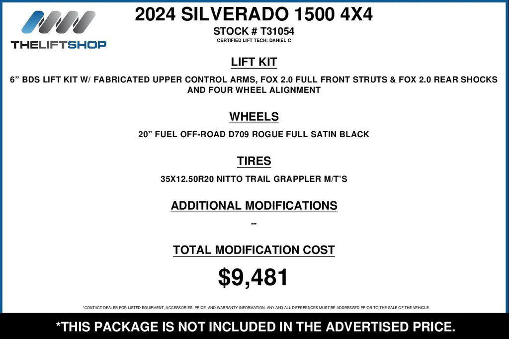 used 2024 Chevrolet Silverado 1500 car, priced at $67,971