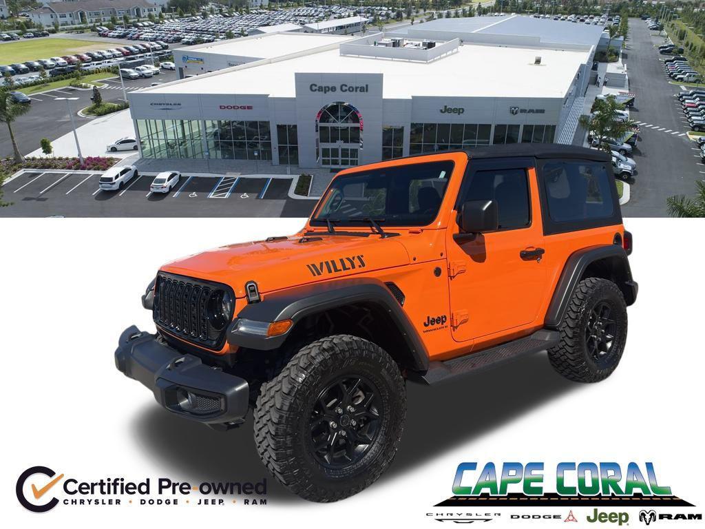 used 2025 Jeep Wrangler car, priced at $33,837