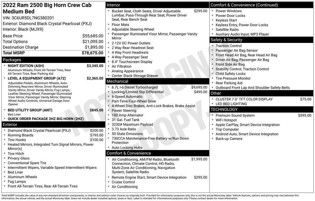 used 2022 Ram 2500 car, priced at $32,740