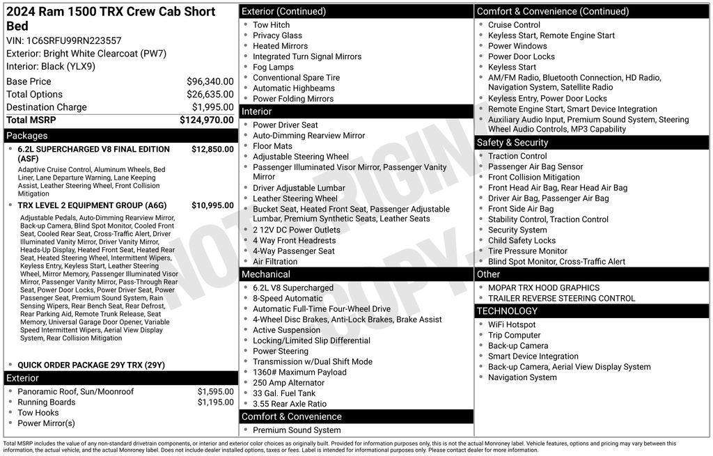 used 2024 Ram 1500 car, priced at $89,605