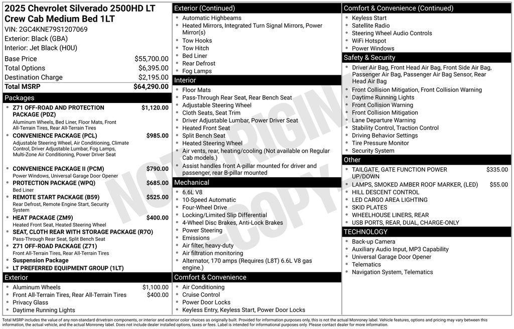 used 2025 Chevrolet Silverado 2500 car, priced at $59,493