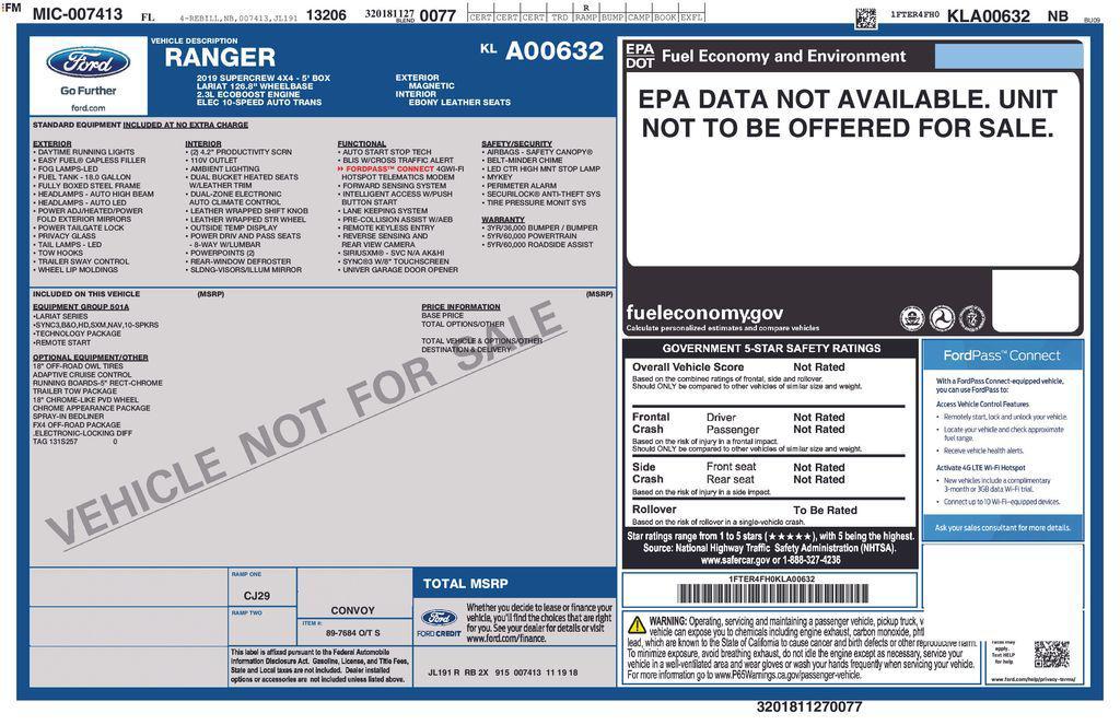 used 2019 Ford Ranger car, priced at $22,629