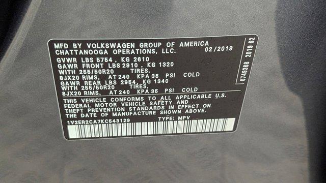 used 2019 Volkswagen Atlas car, priced at $15,896
