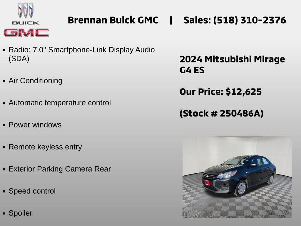 used 2024 Mitsubishi Mirage G4 car, priced at $12,625