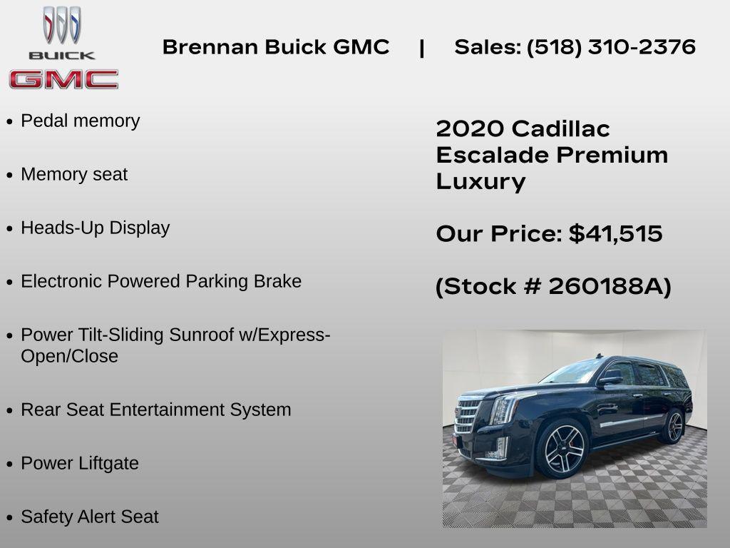 used 2020 Cadillac Escalade car, priced at $41,515