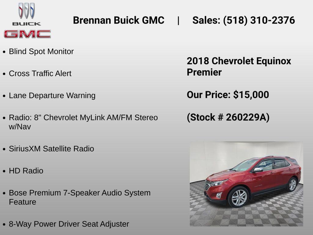 used 2018 Chevrolet Equinox car, priced at $15,000