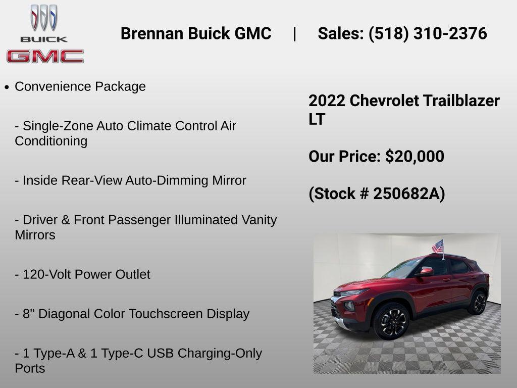used 2022 Chevrolet TrailBlazer car, priced at $20,000