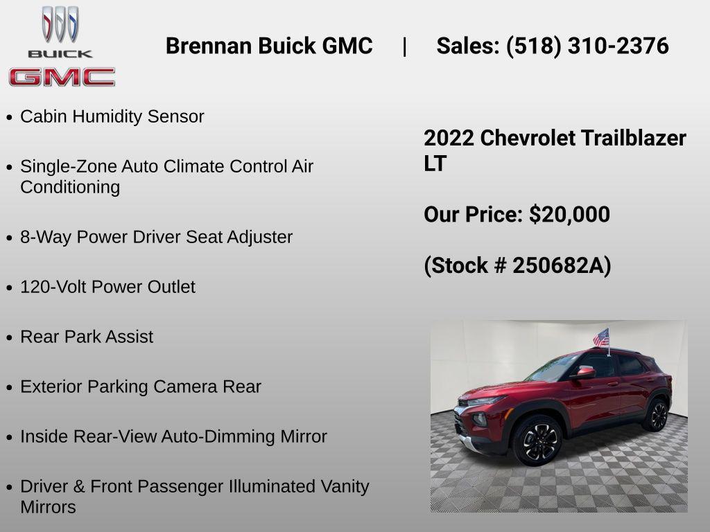 used 2022 Chevrolet TrailBlazer car, priced at $20,000