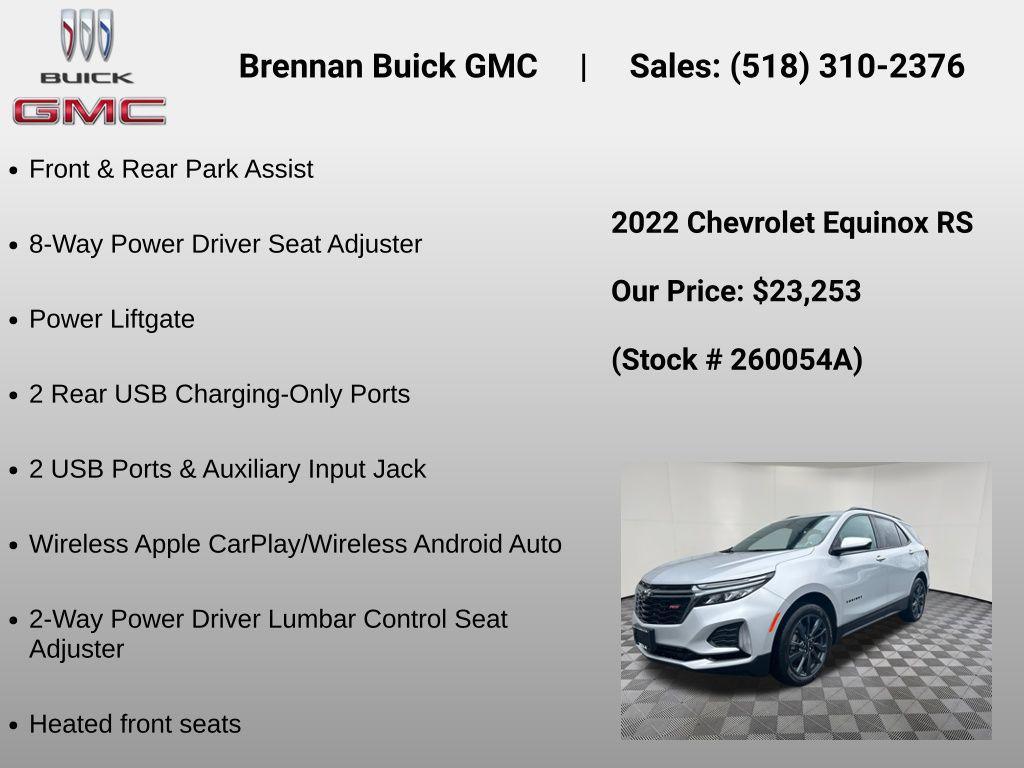 used 2022 Chevrolet Equinox car, priced at $23,253