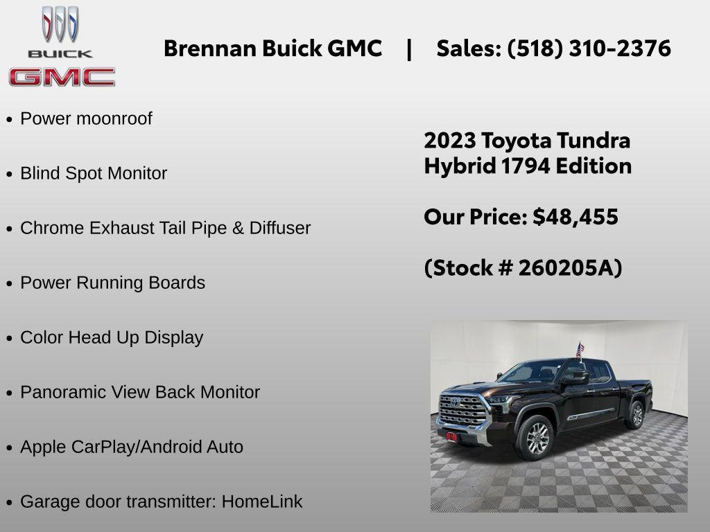 used 2023 Toyota Tundra Hybrid car, priced at $48,455