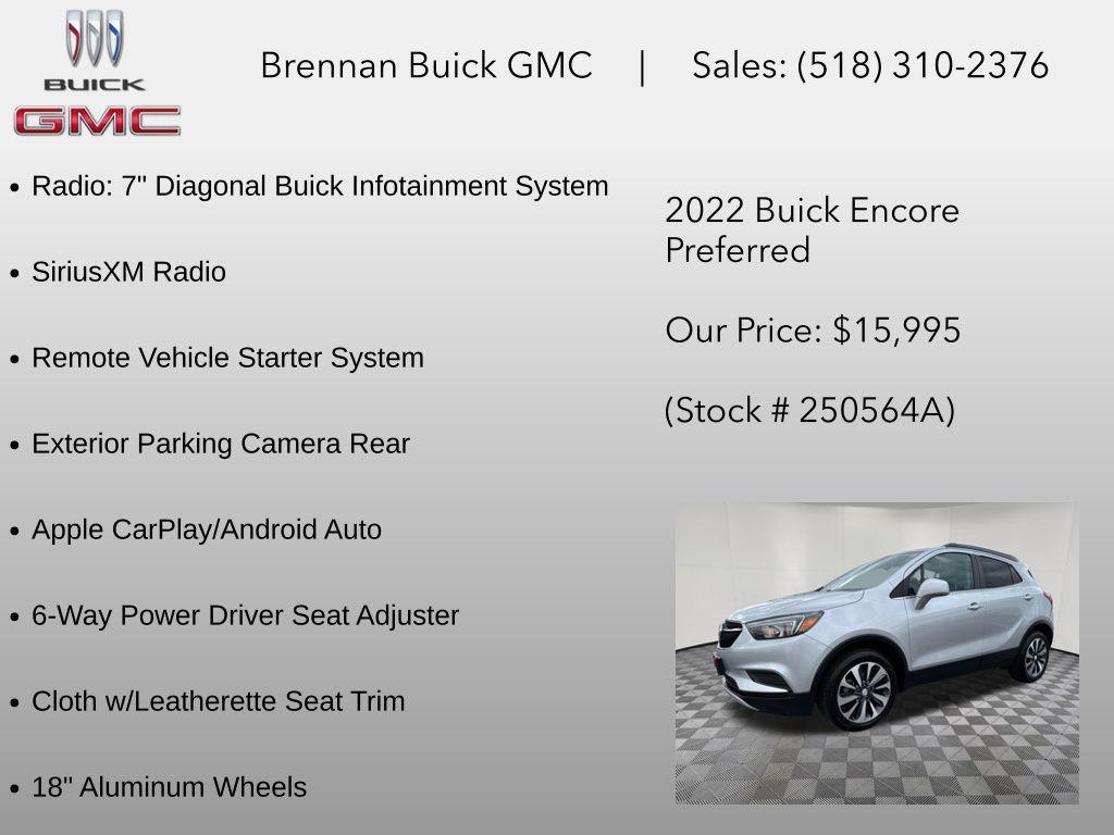 used 2022 Buick Encore car, priced at $15,995