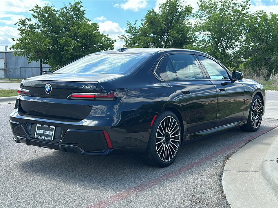 new 2026 BMW 740 car, priced at $108,425