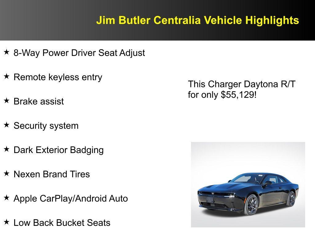 new 2025 Dodge Charger Daytona car, priced at $55,129