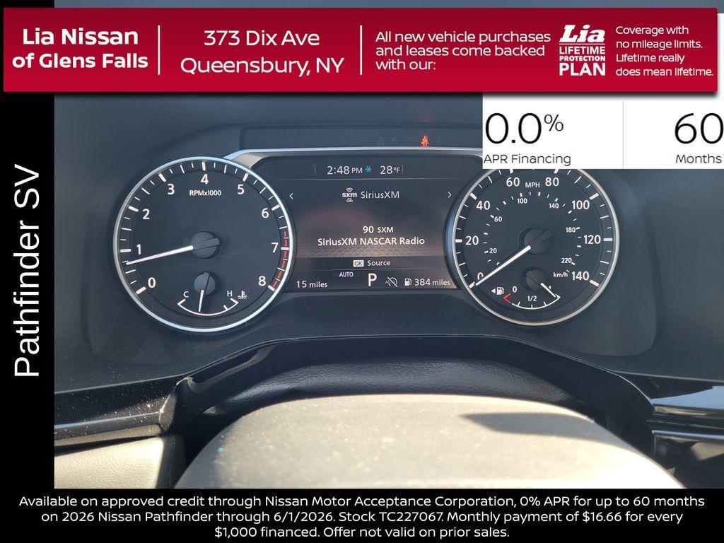 new 2026 Nissan Pathfinder car, priced at $41,460