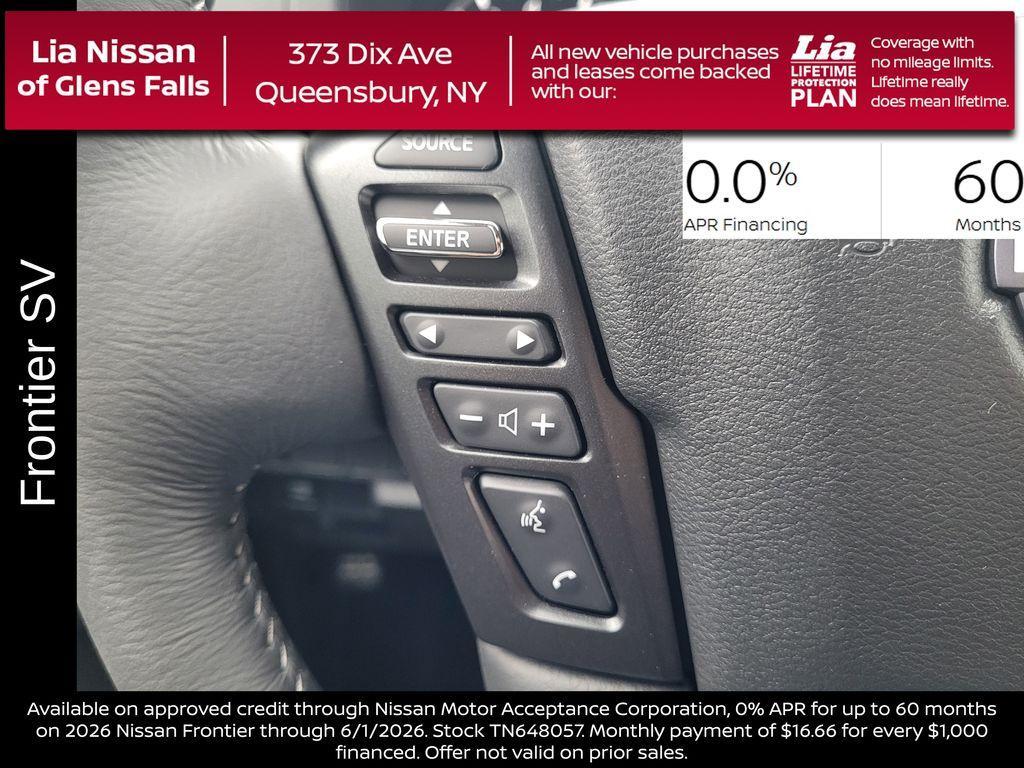 new 2026 Nissan Frontier car, priced at $41,610