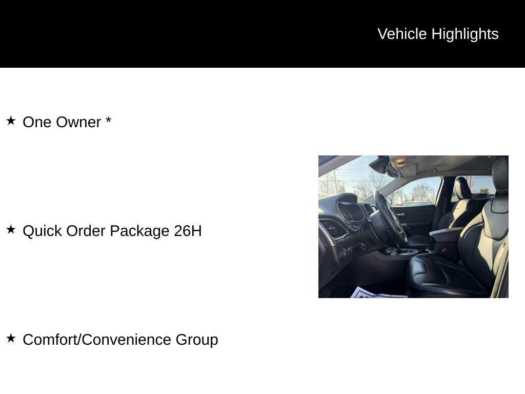 used 2021 Jeep Cherokee car, priced at $17,542