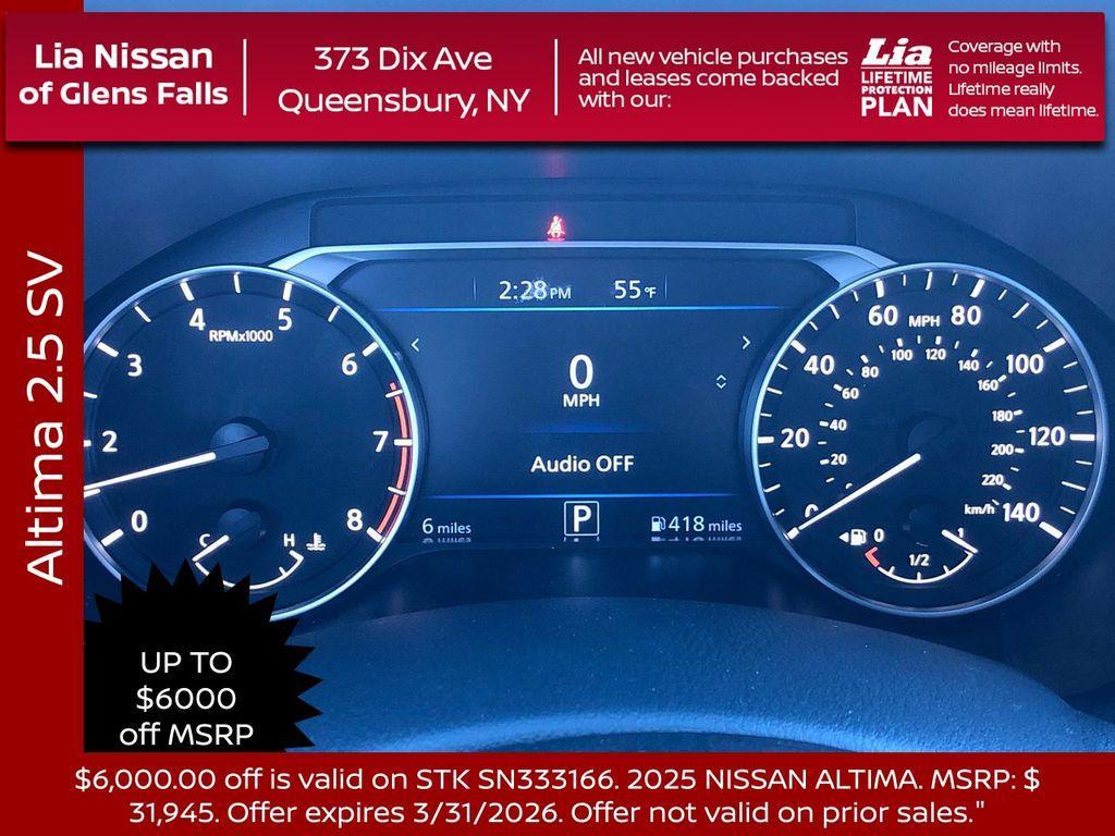 new 2025 Nissan Altima car, priced at $26,445