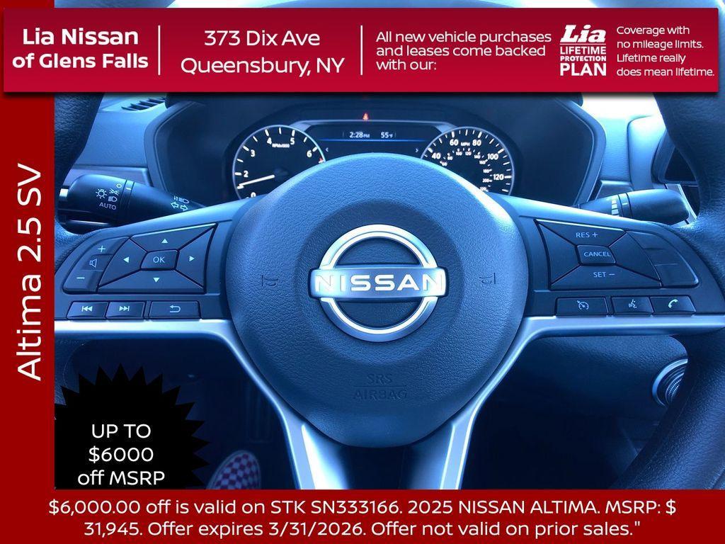 new 2025 Nissan Altima car, priced at $26,445