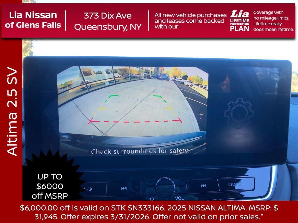 new 2025 Nissan Altima car, priced at $26,445