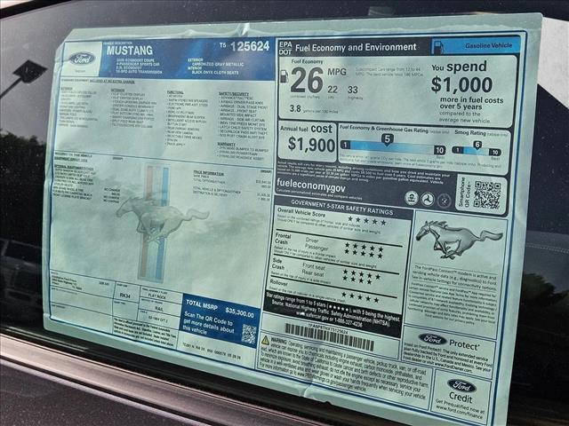 new 2026 Ford Mustang car, priced at $28,746