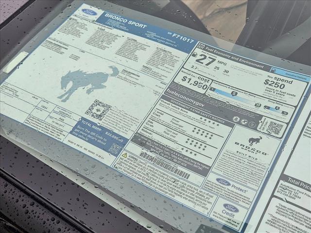 new 2025 Ford Bronco Sport car, priced at $29,958