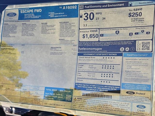 new 2026 Ford Escape car, priced at $26,499