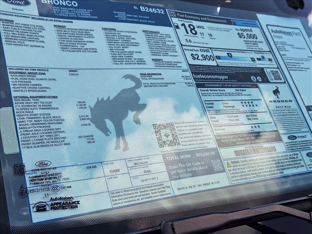 new 2025 Ford Bronco car, priced at $64,495