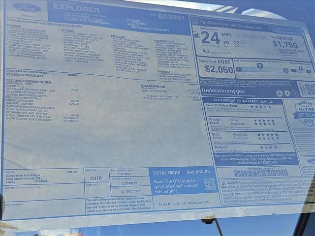 new 2026 Ford Explorer car, priced at $44,256