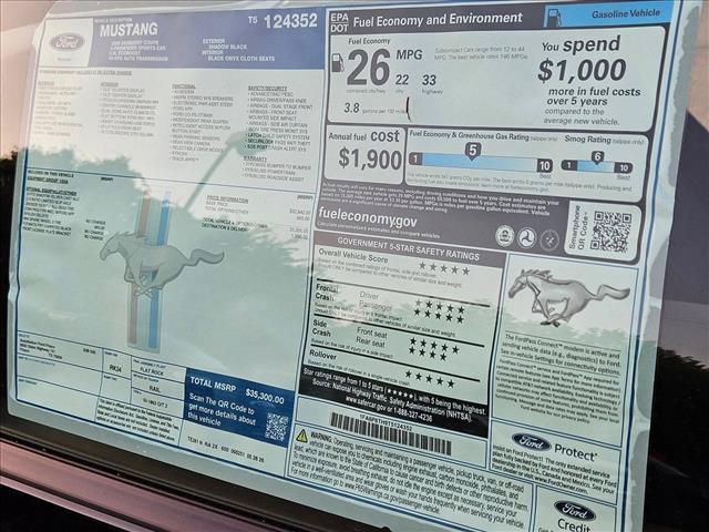 new 2026 Ford Mustang car, priced at $28,746