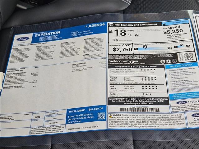 new 2026 Ford Expedition car, priced at $75,232