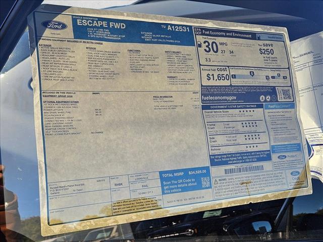 new 2026 Ford Escape car, priced at $34,525
