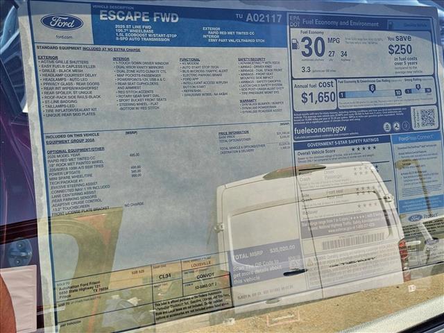 new 2026 Ford Escape car, priced at $35,020