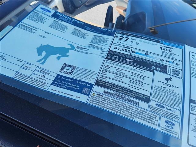 new 2025 Ford Bronco Sport car, priced at $33,495