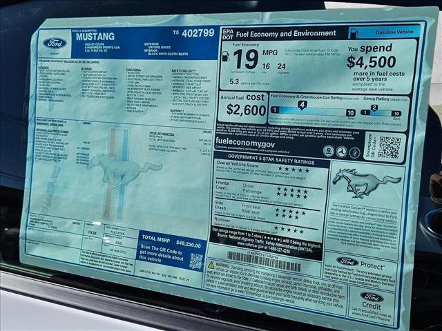 new 2026 Ford Mustang car, priced at $48,220