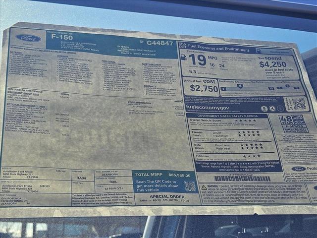 new 2025 Ford F-150 car, priced at $83,985