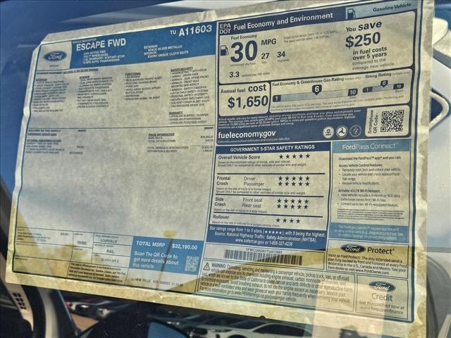 new 2026 Ford Escape car, priced at $26,999