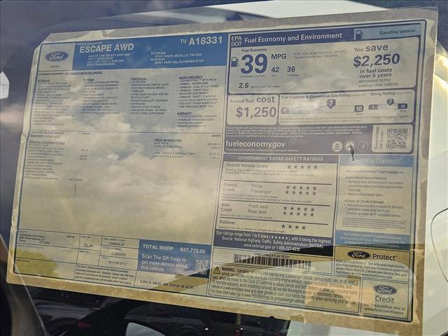 new 2026 Ford Escape car, priced at $29,499
